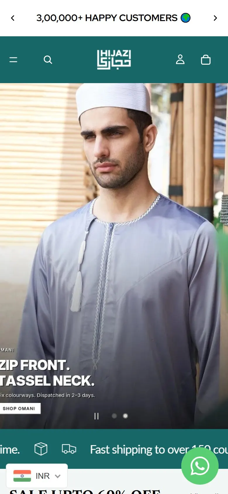Hijazi Thobe on mobile