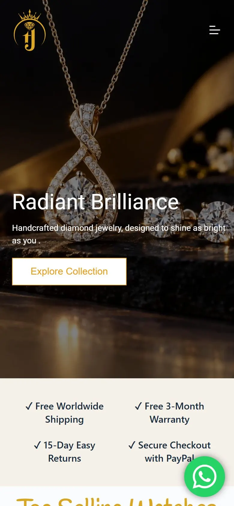 Tasnim Jewellery on mobile